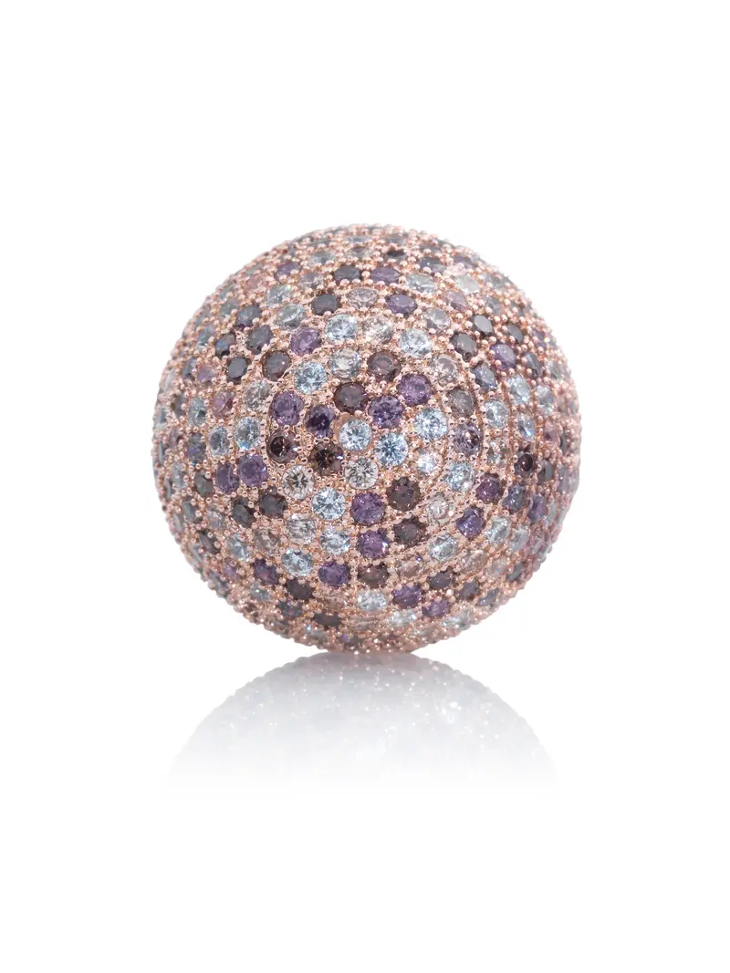 Gemstone - Polaris Rose Gold Purple Flame - 20mm