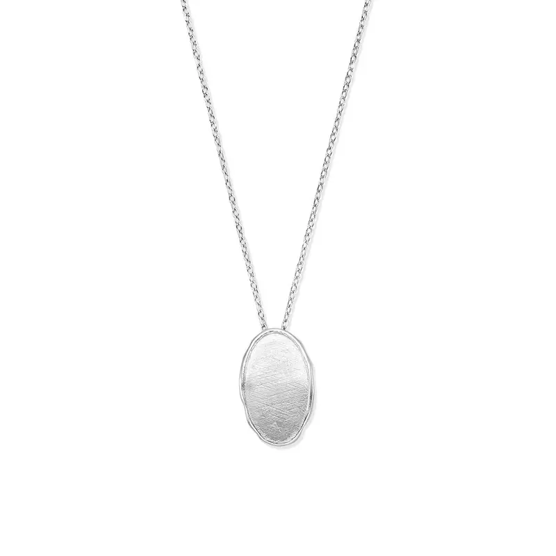 Gerhodineerd 925 zilveren collier met hanger