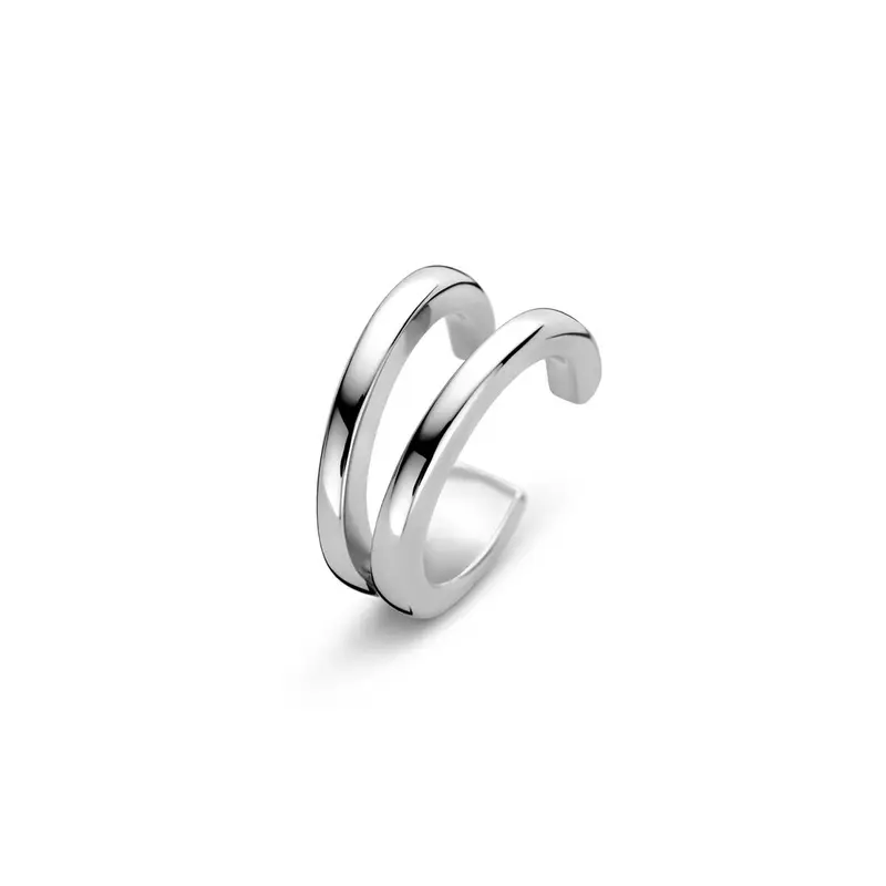 Gerhodineerd zilveren ear cuff dames