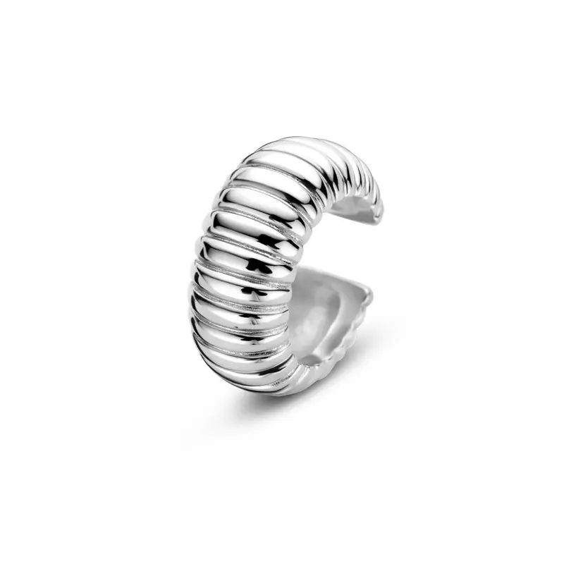 Gerhodineerd zilveren ear cuff dames