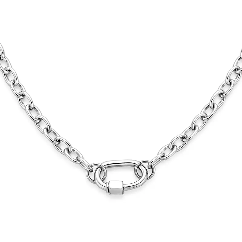 Gerhodineerd Zilveren Ketting 10 x 15 mm – 1342305