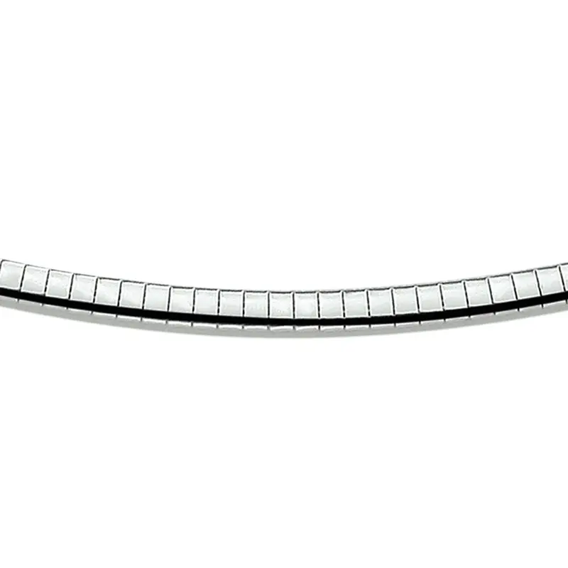 Gerhodineerd Zilveren Ketting 4 mm – 1342287