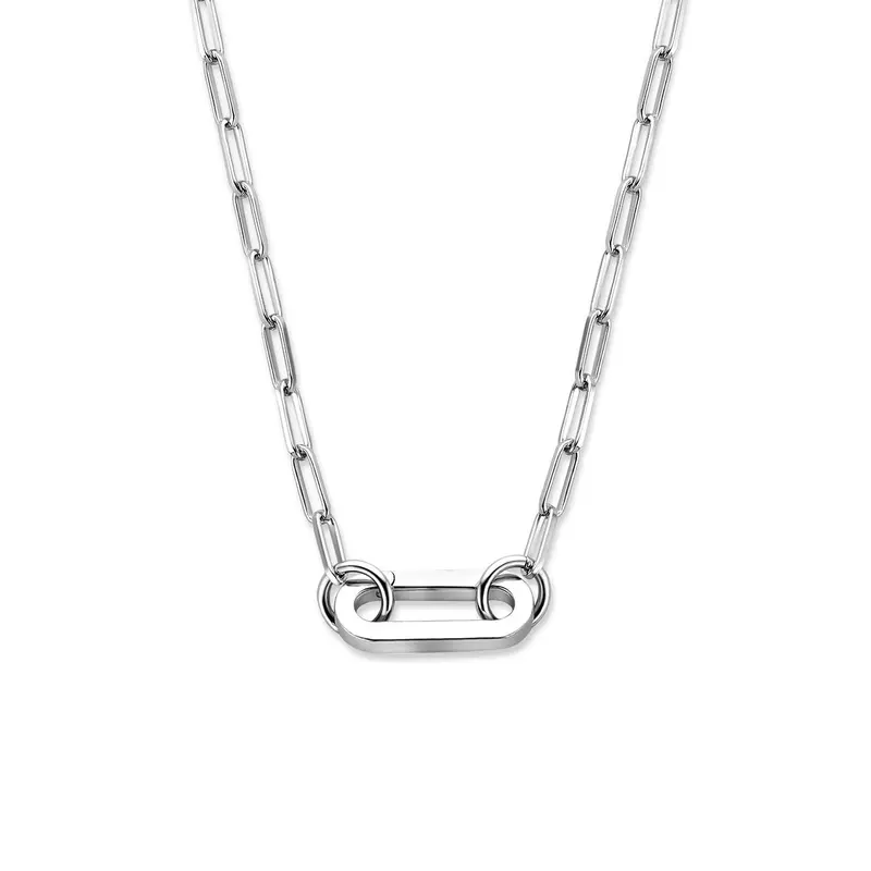 Gerhodineerd Zilveren Ketting 6 x 15 mm – 1342089