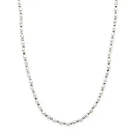 Gerhodineerd Zilveren Ketting met Parel