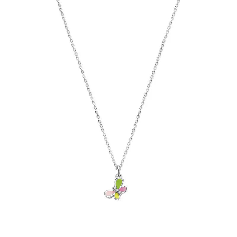 Gerhodineerd Zilveren Ketting met Zirkonia voor Kinderen 16 x 8,5 mm – 1340076