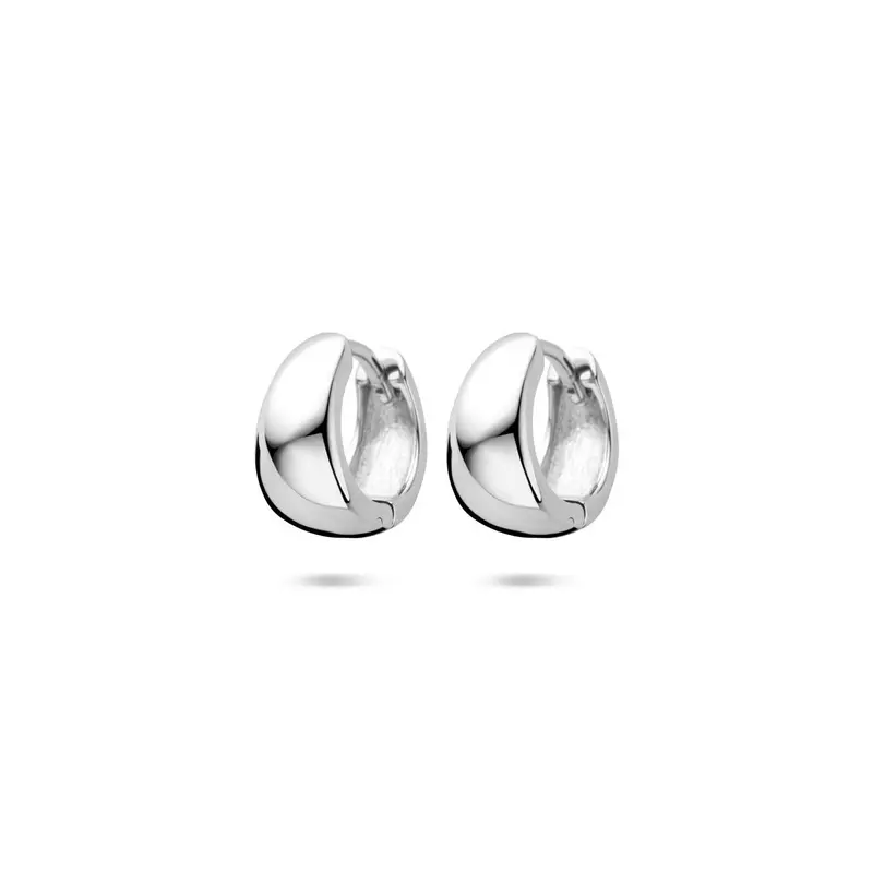 Gerhodineerd zilveren klapoorringen – 11 mm