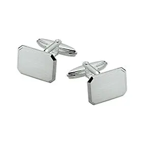 Gerhodineerd Zilveren Manchetknopen voor Heren 12,5 x 16,5 mm – 1321594