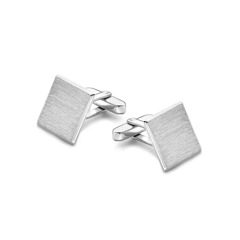 Gerhodineerd Zilveren Manchetknopen voor Heren 16 x 16 mm – 1340446