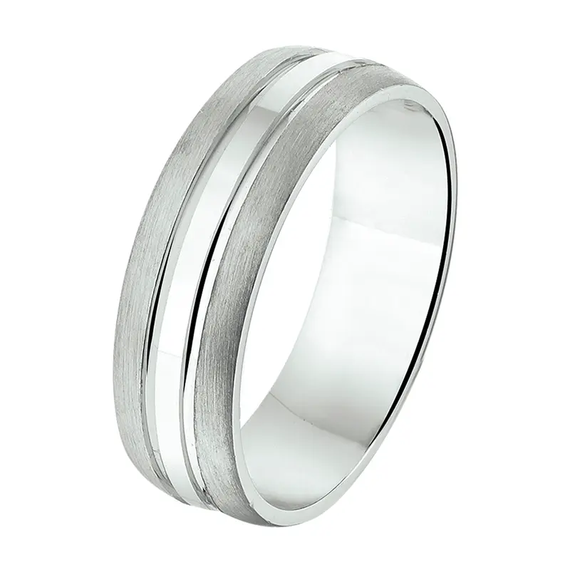 Gerhodineerd Zilveren Ring 6,5 mm – 1315326