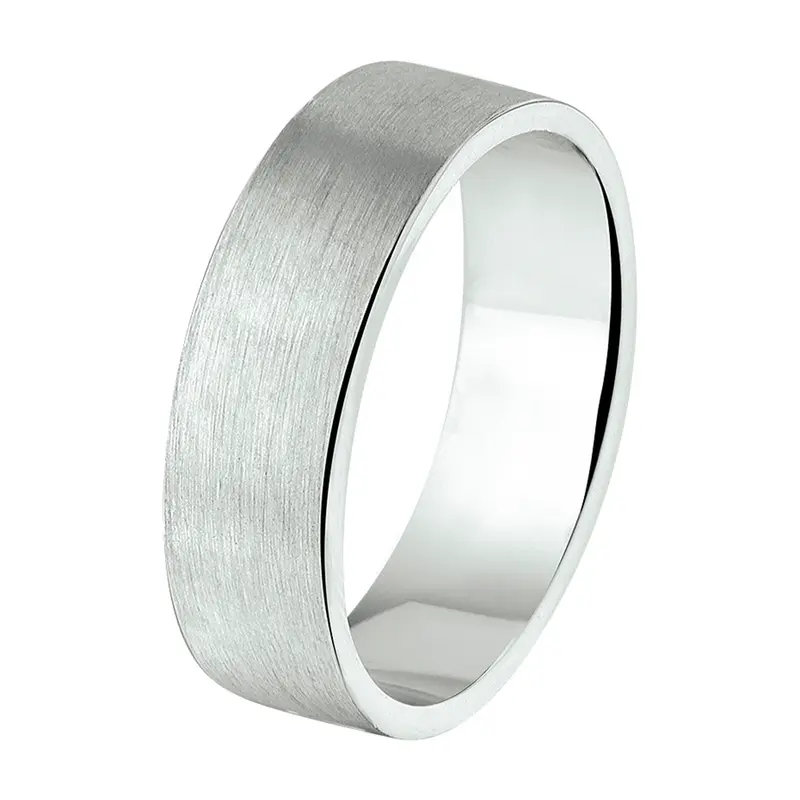 Gerhodineerd Zilveren Ring 6 mm – 1315060
