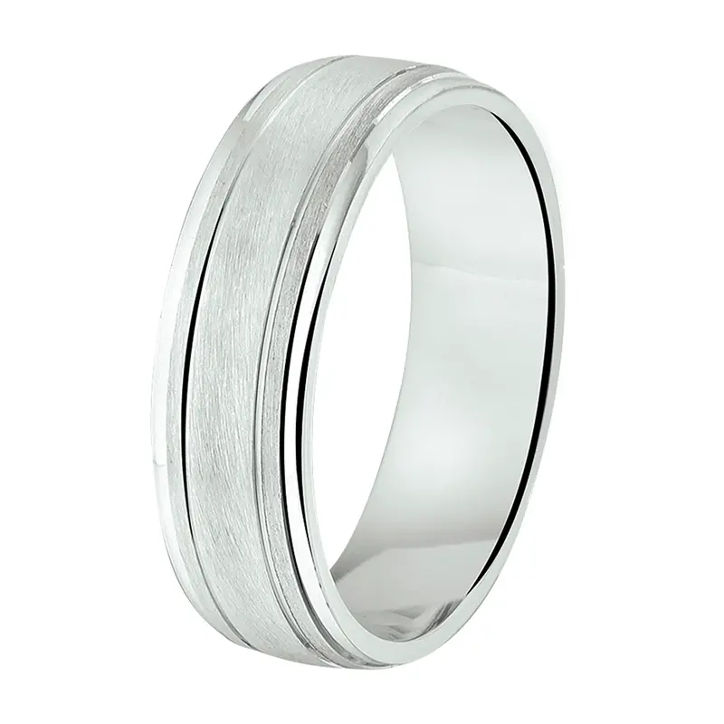 Gerhodineerd Zilveren Ring 6 mm – 1315300