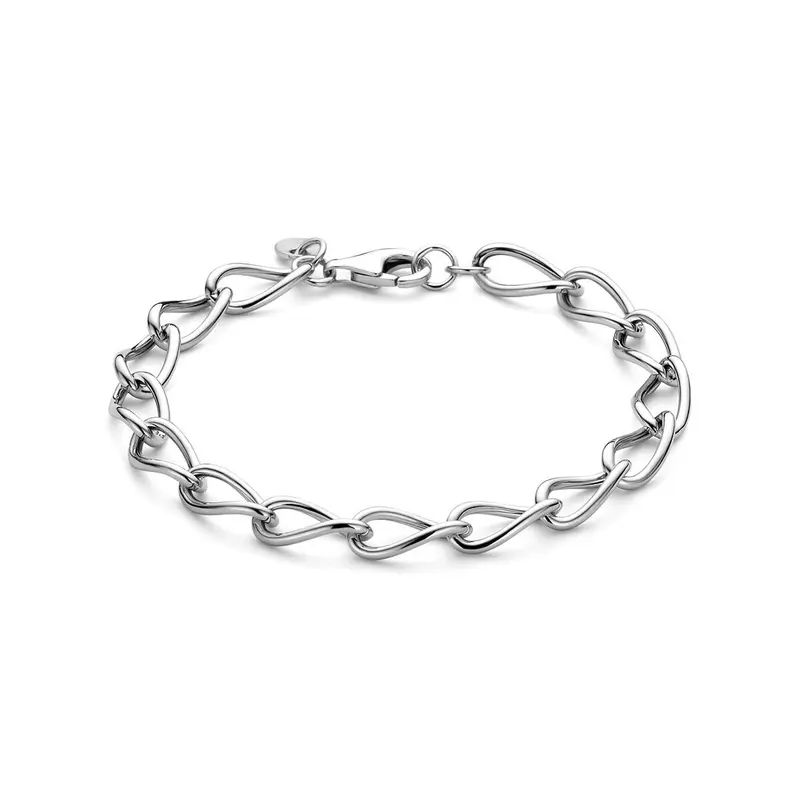 Gerhodineerde 925 zilveren ankerarmband