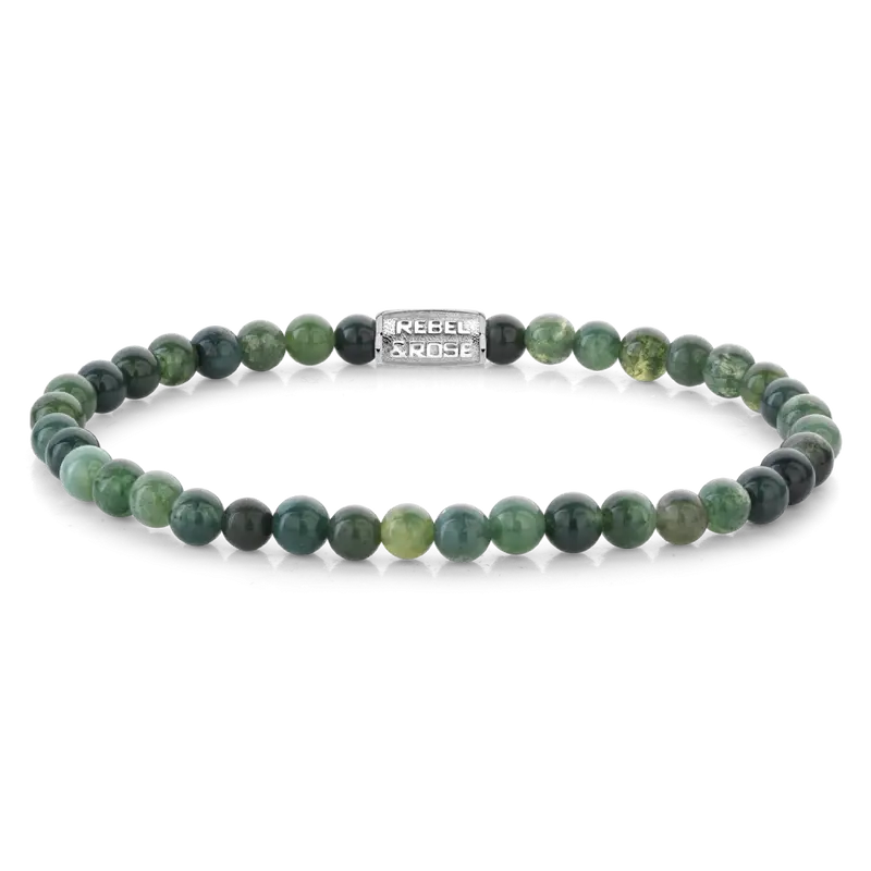 Glass Rocks Secret Garden - 4mm - Kralen Armband Heren