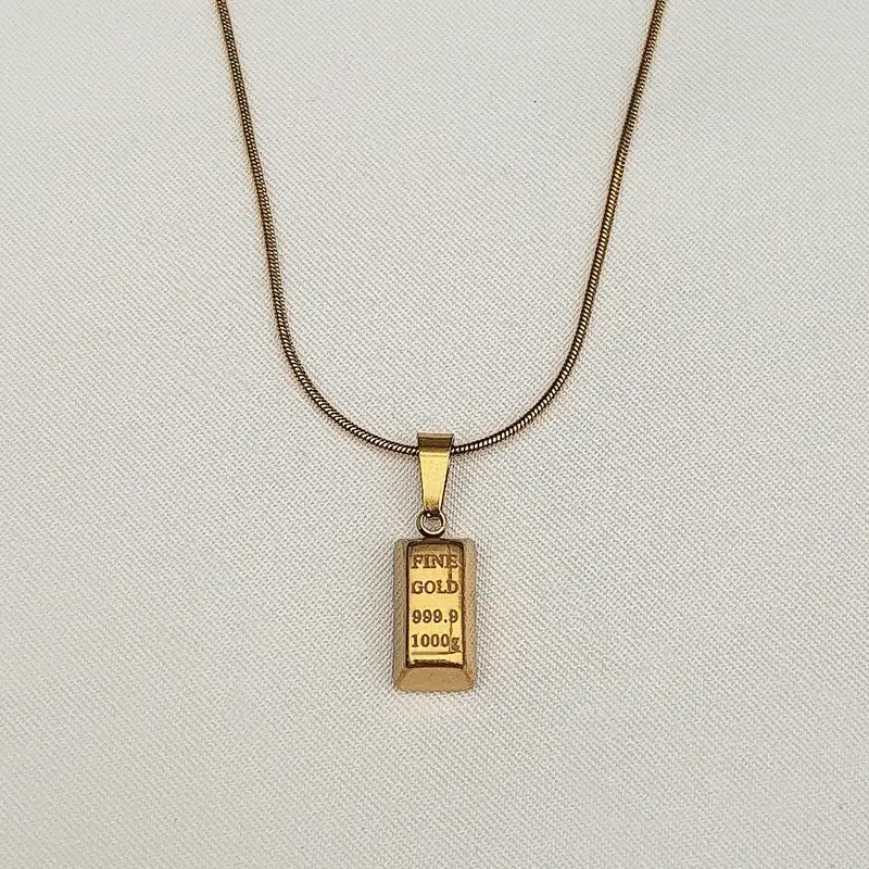 Gold Bar Small | Ketting