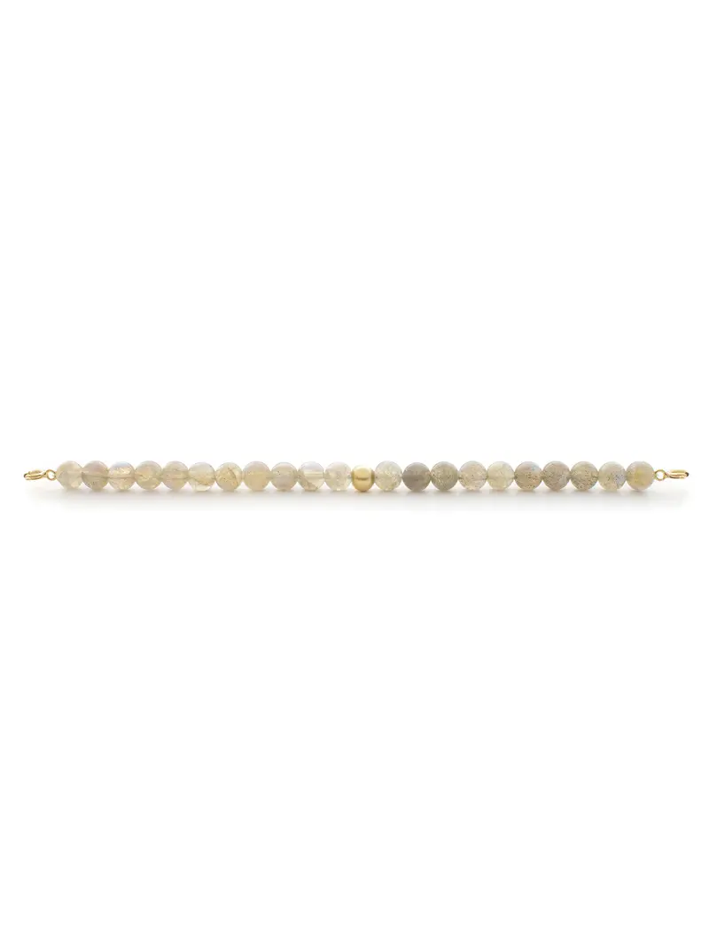 Gold Clasp - Bracelet 6mm Labradorite