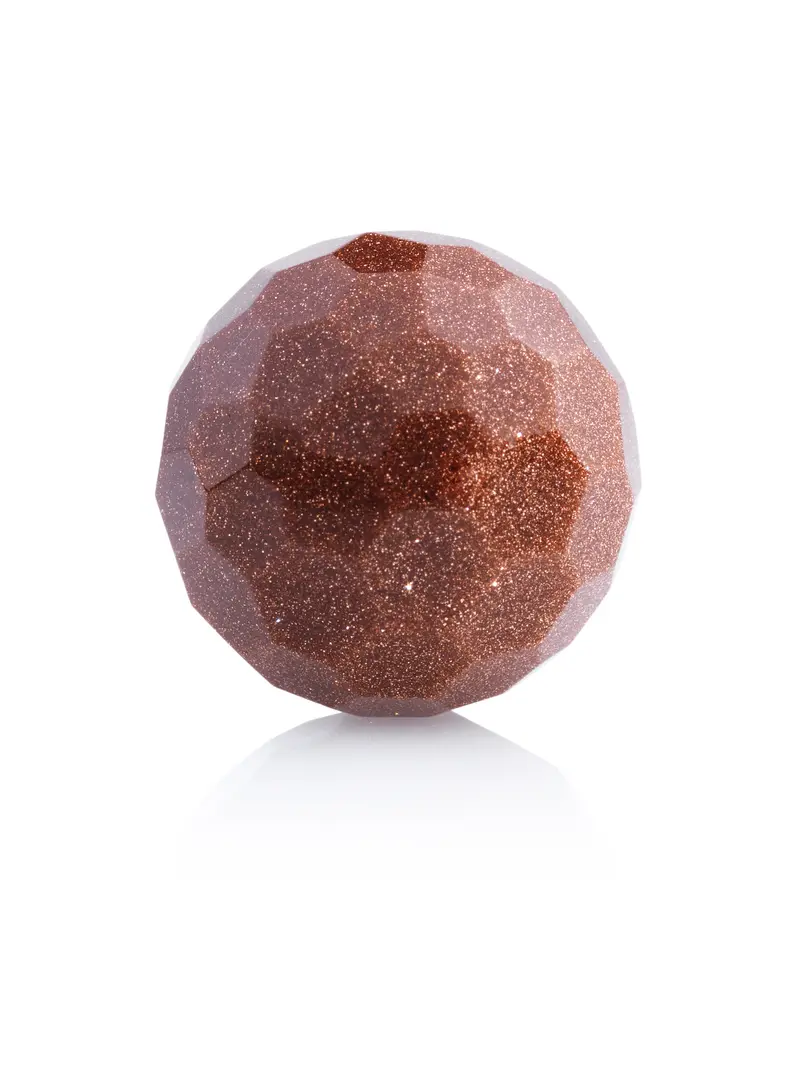 Goldstone Brown - Facet 20mm
