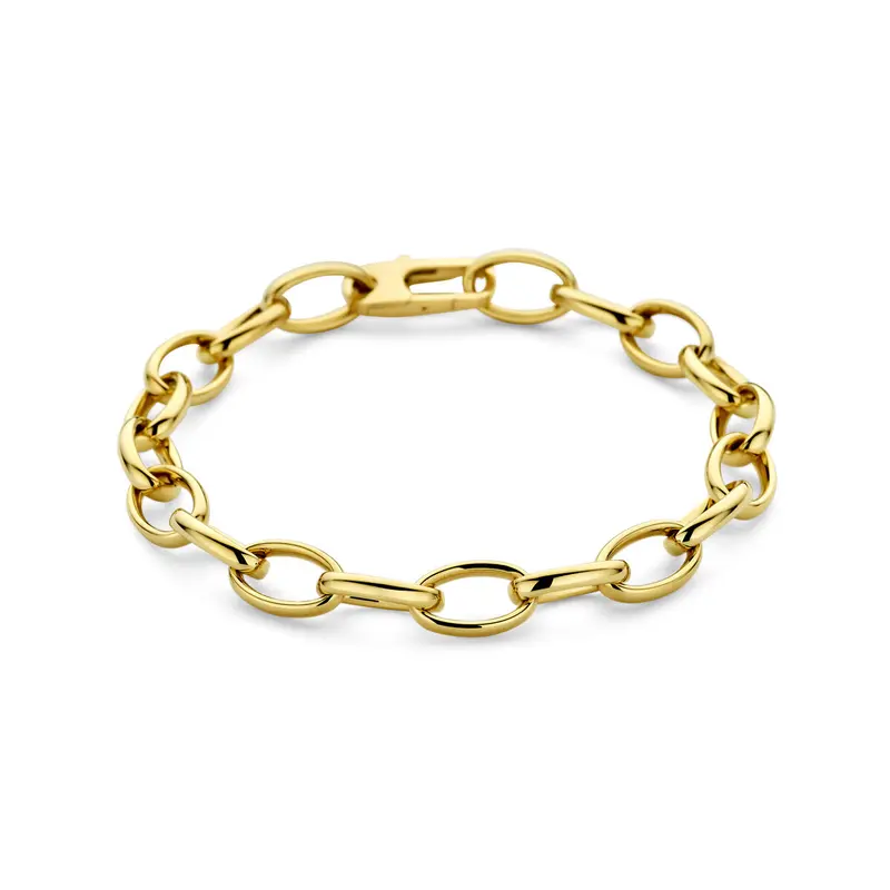 Gouden dames armband – 14k anker schakel 8 mm