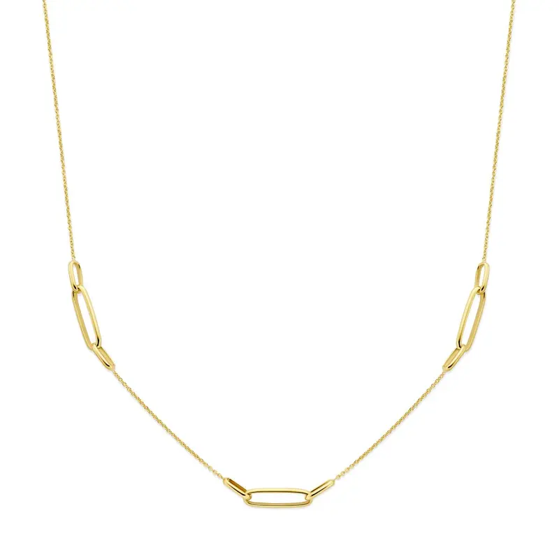 Gouden dames ketting – 14k fijn schakelcollier 1,2 mm