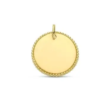 Gouden graveerhanger 9k rond – Graveer Armbanden & Kettingen