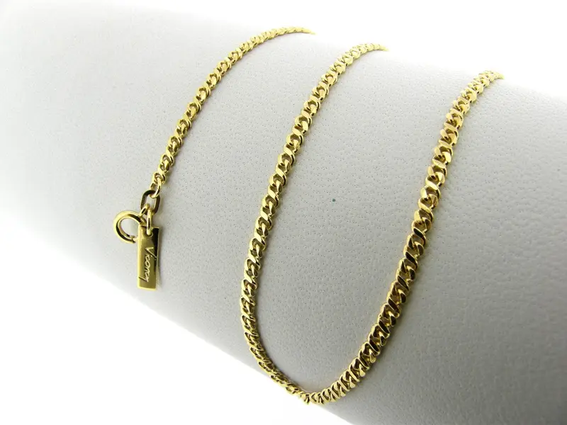 Gouden halsketting gourmet collier met fantasie schakeltjes