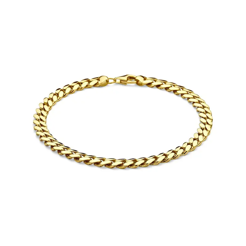 Gouden heren armband – 14k gourmette schakel