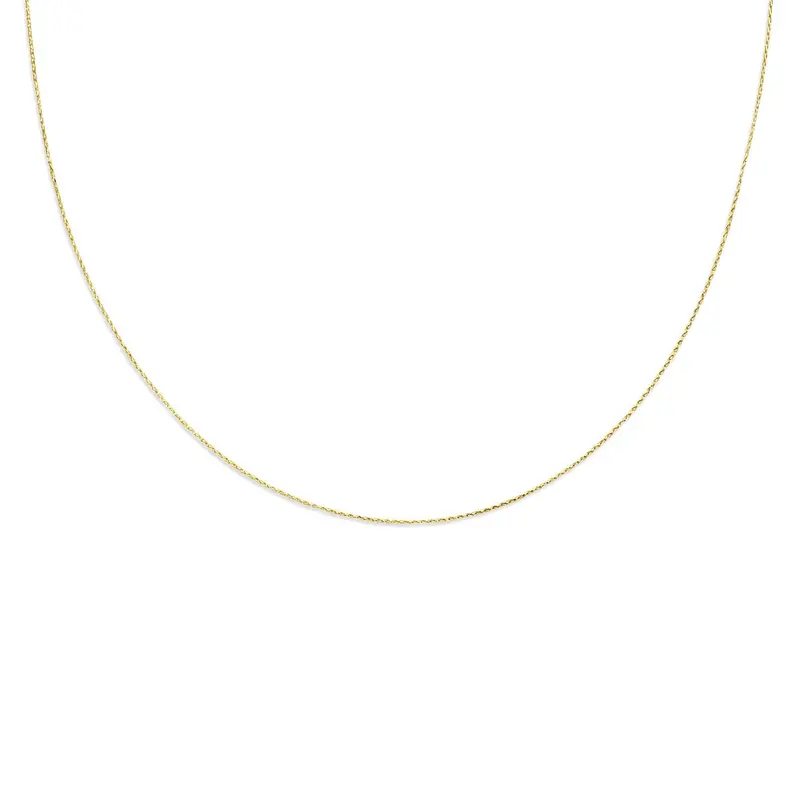 Gouden ketting – 14k geelgoud, verfijnd design van 1 mm breed