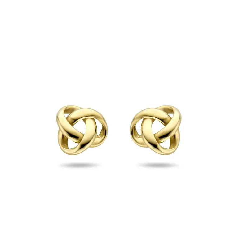 Gouden oorknopjes 9k knoopvorm – Dames Oorbellen