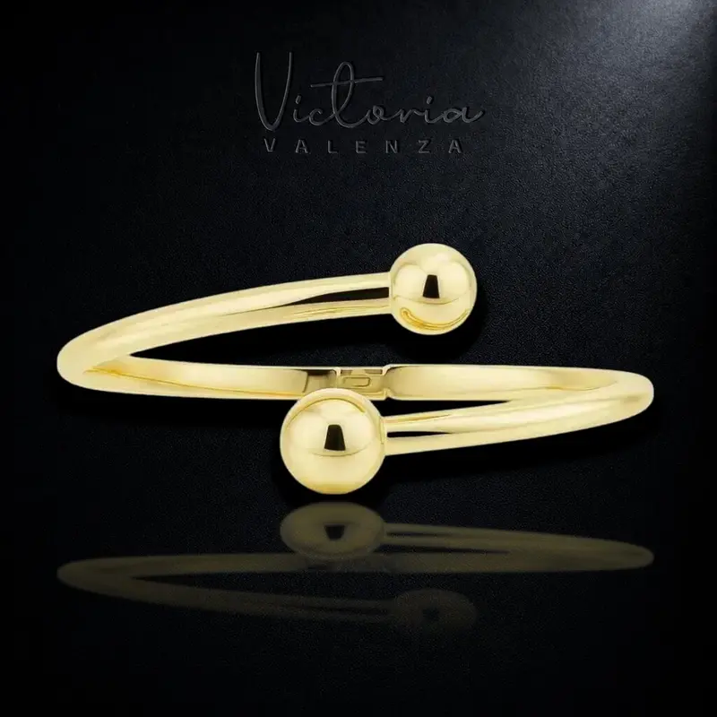 Goudkleurige Armband met Bolletjes