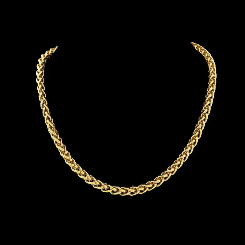 Goudkleurige RVS Vossenstaartcollier