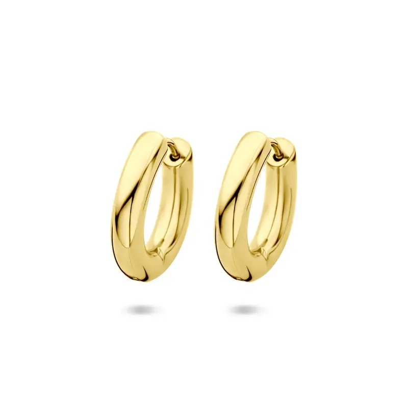 Goudkleurige stalen klapoorringen 20x4mm