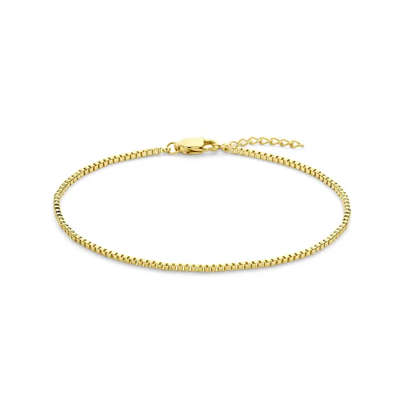 Goudkleurige stalen Venetiaanse armband 1.5mm