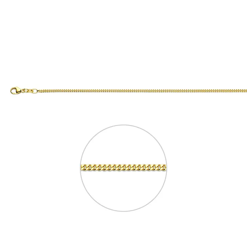 Gourmette 1,7 mm doublé 10/000 (geel) – 3100973