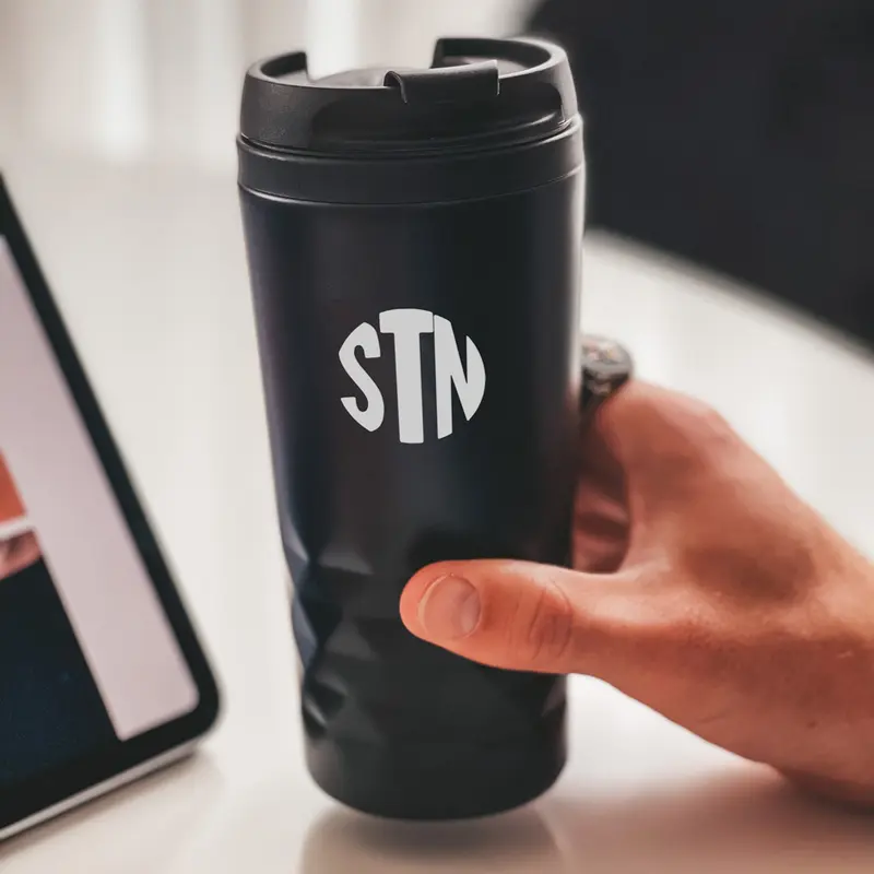 Graphic Mug thermosbeker met tekst 1