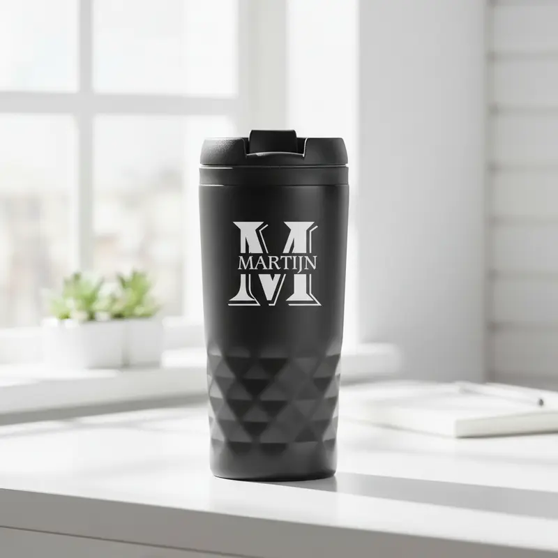 Graphic Mug thermosbeker met tekst