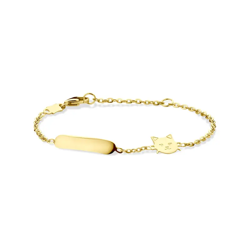 Graveerarmband kat 11 - 13 cm 14K geelgoud