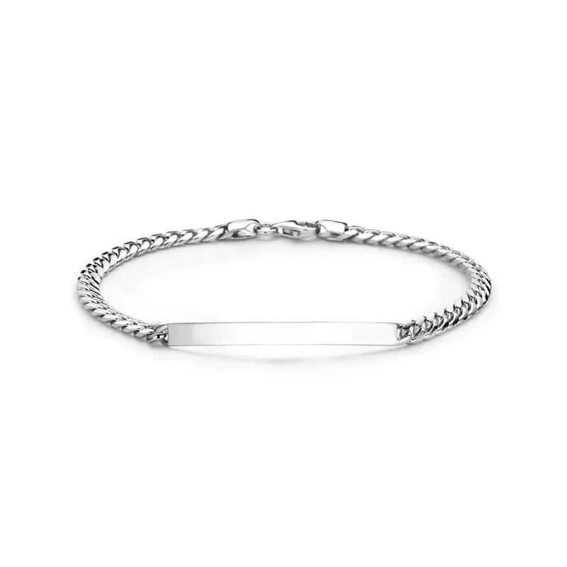 Graveerarmband zilver gerhodineerd 1343407