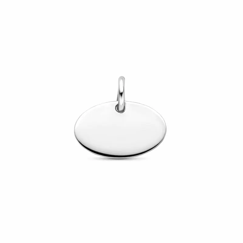 Graveerhanger 13 mm zilver