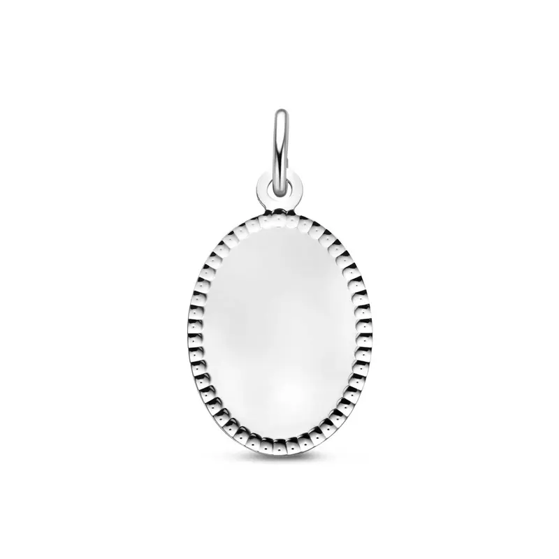 Graveerhanger 26 mm zilver