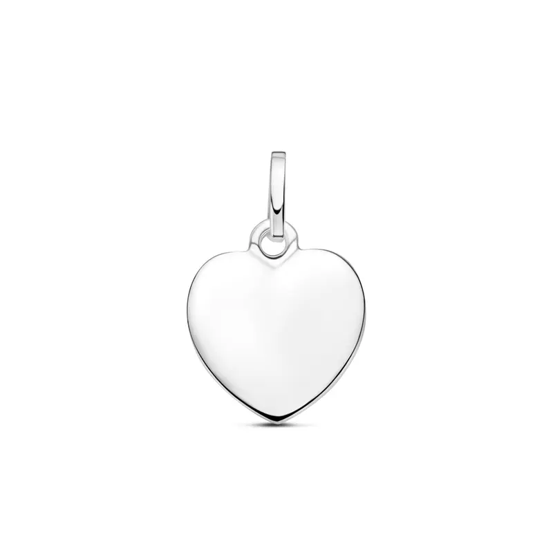 Graveerhanger hart massief zilver