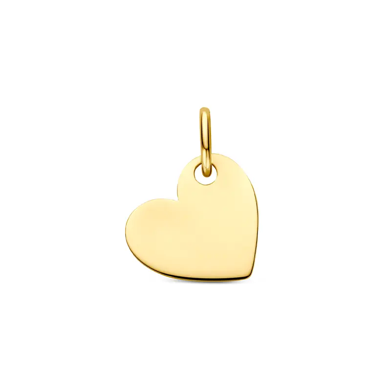 Graveerhanger hartje 14K geelgoud 9 mm – 4035721