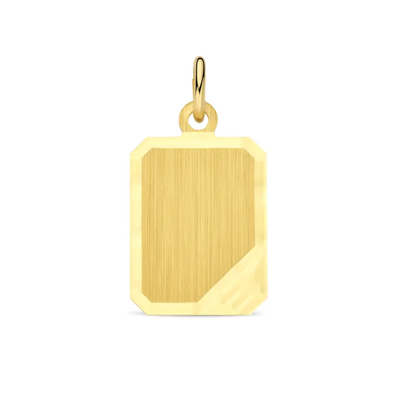 Graveerhanger mat gediamanteerd 9K geelgoud 16 mm – 8000909