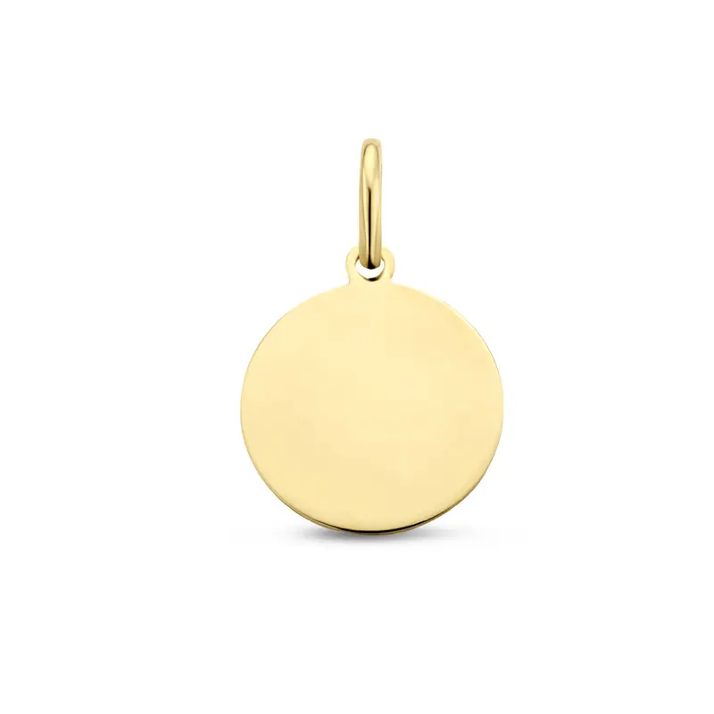 graveerhanger rond 3 micron zilver verguld (geel)