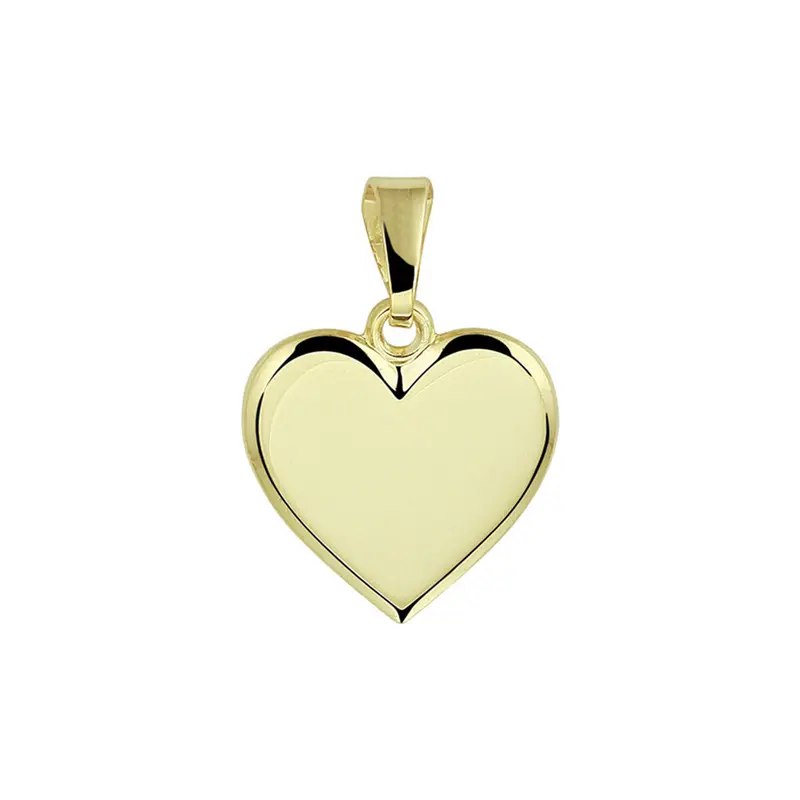 Graveerhartje 14K geelgoud