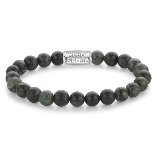 Green Rocks - 8mm - Heren Kralen Armband