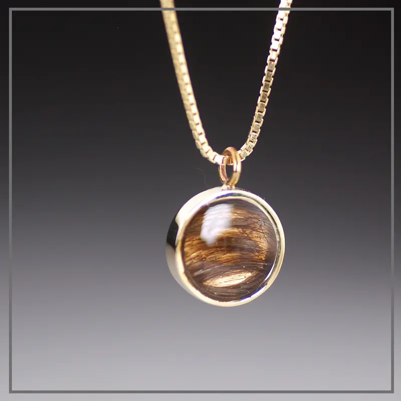 Haarlok Ketting Classic Goud