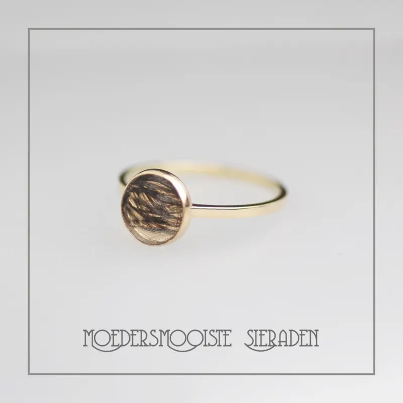 Haarlokring van Goud Presence