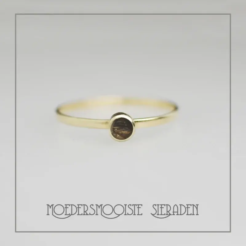 Haarlokring van Goud Sublime Petit