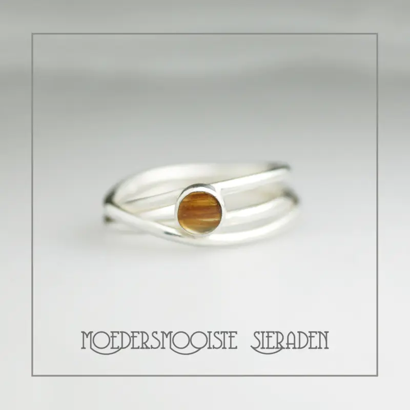 Haarlokring van Zilver Turbulence