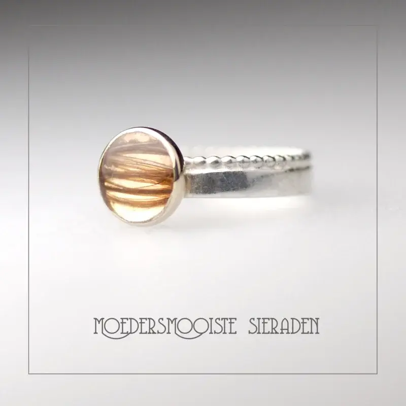 Haarlokring van Zilver Xanthe