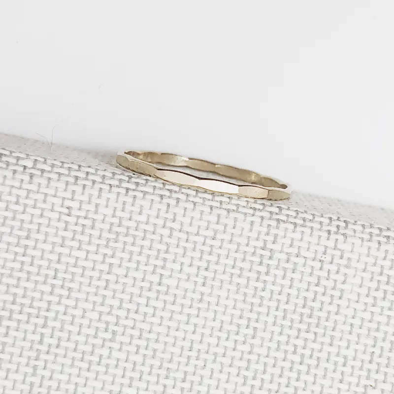 Hammered Stacking Ring